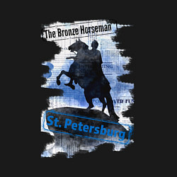 Свитшот хлопковый мужской The Bronze Horseman, цвет: черный — фото 2