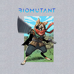 Свитшот хлопковый мужской BIOMUTANT БИОМУТАНТ Z, цвет: меланж — фото 2