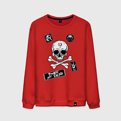 Свитшот хлопковый мужской Как у КНЯZZя Король и Шут, цвет: красный