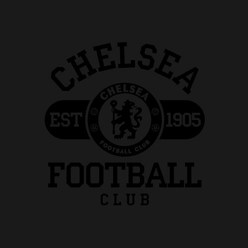 Мужской свитшот Chelsea Football Club / Черный – фото 3