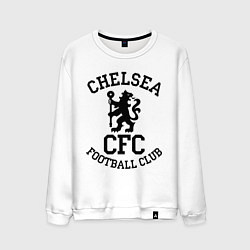 Свитшот хлопковый мужской Chelsea CFC, цвет: белый
