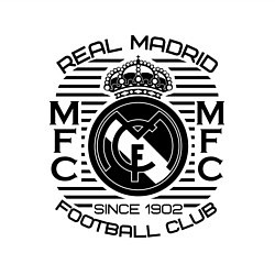 Свитшот хлопковый мужской Real Madrid MFC, цвет: белый — фото 2