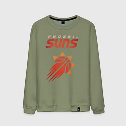 Свитшот хлопковый мужской Phoenix Suns, цвет: авокадо