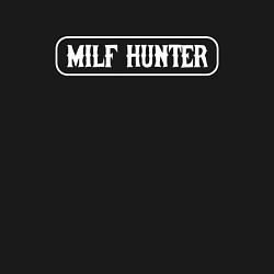 Свитшот хлопковый мужской MILF HUNTER МИЛФ ОХОТНИК, цвет: черный — фото 2