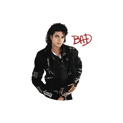 Мужской свитшот BAD Майкл Джексон / Белый – фото 3