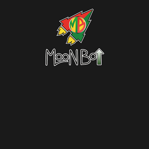 Мужской свитшот Moon bot LOGO CLEAR / Черный – фото 3