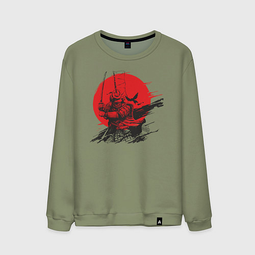 Мужской свитшот Самурай / Авокадо – фото 1
