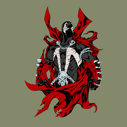 Свитшот хлопковый мужской Spawn Эл Симмонс, цвет: авокадо — фото 2