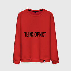 Свитшот хлопковый мужской Тыжюрист, цвет: красный
