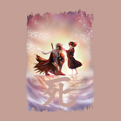 Мужской свитшот Sekiro shadows die twice Z / Пыльно-розовый – фото 3