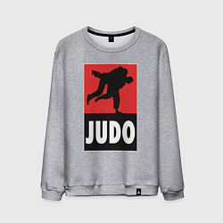 Свитшот хлопковый мужской Judo, цвет: меланж