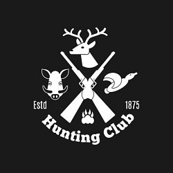 Свитшот хлопковый мужской Hunting club, цвет: черный — фото 2