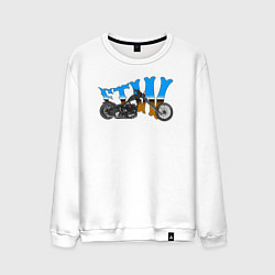Свитшот хлопковый мужской FTW, цвет: белый