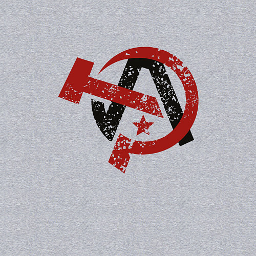 Мужской свитшот АНАРХИЯ ANARCHY Z / Меланж – фото 3