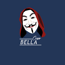 Свитшот хлопковый мужской Bella Ciao, цвет: тёмно-синий — фото 2