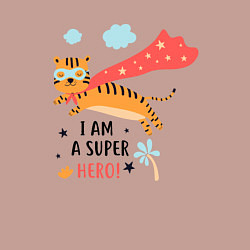 Свитшот хлопковый мужской Я Супергерой, цвет: пыльно-розовый — фото 2