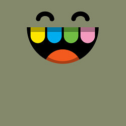 Свитшот хлопковый мужской Toca Boca: Smile, цвет: авокадо — фото 2