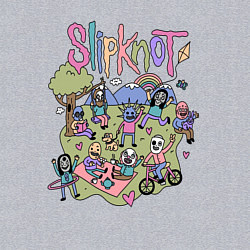 Свитшот хлопковый мужской SLIPKNOT, цвет: меланж — фото 2