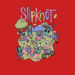Свитшот хлопковый мужской SLIPKNOT, цвет: красный — фото 2