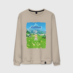 Мужской свитшот Genshin Impact Геншин Импакт Poster