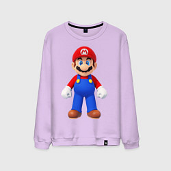 Свитшот хлопковый мужской Mario, цвет: лаванда