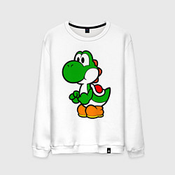 Свитшот хлопковый мужской Yoshi1, цвет: белый