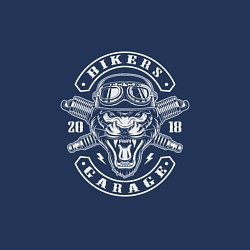 Свитшот хлопковый мужской Bikers garage, цвет: тёмно-синий — фото 2