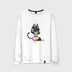 Свитшот хлопковый мужской Ankha, цвет: белый