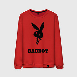 Свитшот хлопковый мужской BAD BOY PLAYBOY, цвет: красный