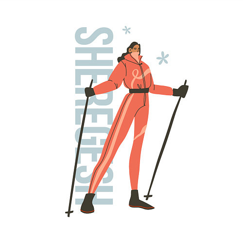 Мужской свитшот SHEREGESH GIRL / Белый – фото 3