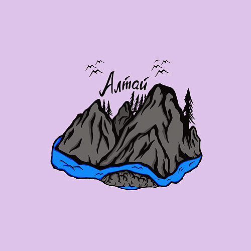 Мужской свитшот Altay 1 / Лаванда – фото 3