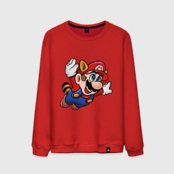 Свитшот хлопковый мужской Mario bros 3, цвет: красный
