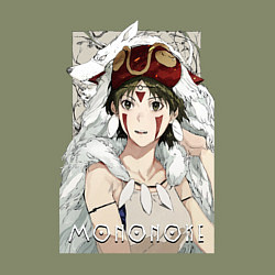 Свитшот хлопковый мужской Princеss mononoke, цвет: авокадо — фото 2