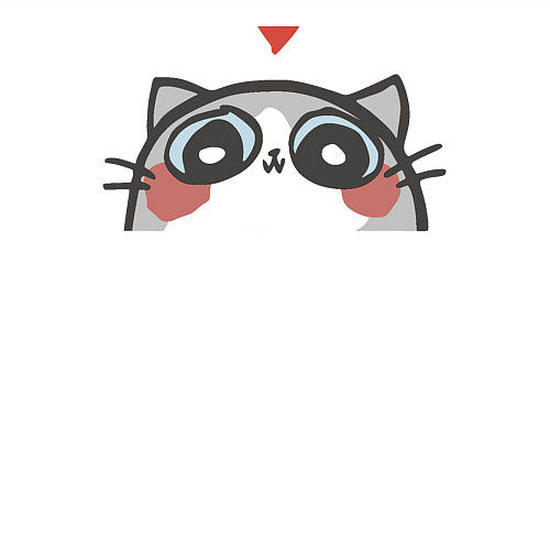 Мужской свитшот Котя влюбился / Белый – фото 3