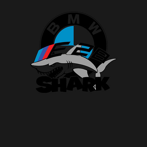 Мужской свитшот BMW SHARK / Черный – фото 3