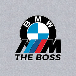 Свитшот хлопковый мужской BMW BOSS, цвет: меланж — фото 2