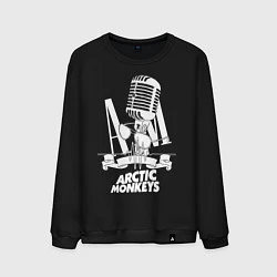 Свитшот хлопковый мужской Arctic Monkeys, рок, цвет: черный