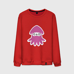 Свитшот хлопковый мужской Squid Pink, цвет: красный