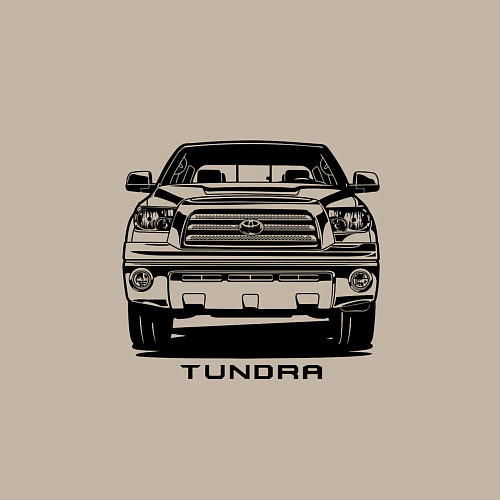 Мужской свитшот Тойота Тундра / Миндальный – фото 3