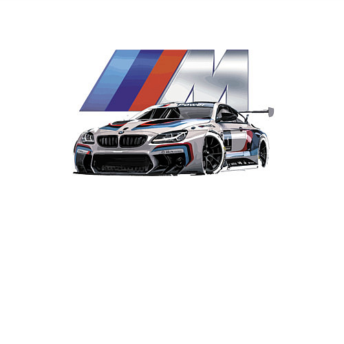 Мужской свитшот BMW Motorsport Racing Team / Белый – фото 3