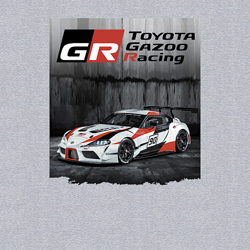Мужской свитшот Toyota Gazoo Racing Team / Меланж – фото 3