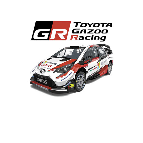 Мужской свитшот Toyota Yaris Racing Development / Белый – фото 3