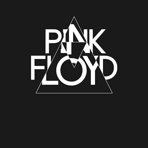 Мужской свитшот PINK FLOYD LOGO ПИНК ФЛОЙД ЛОГОТИП / Черный – фото 3