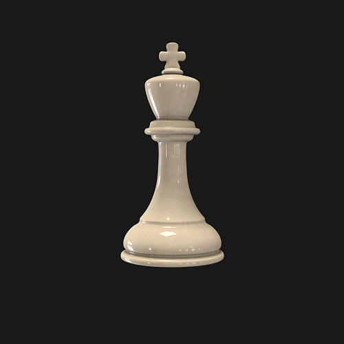 Мужской свитшот Шахматная фигура Белый король / Черный – фото 3