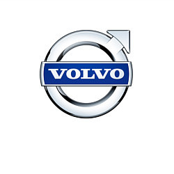 Свитшот хлопковый мужской Volvo, логотип, цвет: белый — фото 2