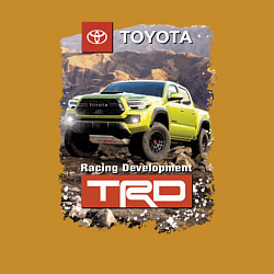 Свитшот хлопковый мужской Toyota Racing Development mountains competition, цвет: горчичный — фото 2