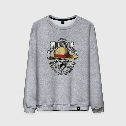 Мужской свитшот MUGIWARA ONE PIECE ВАН ПИС / Меланж – фото 1