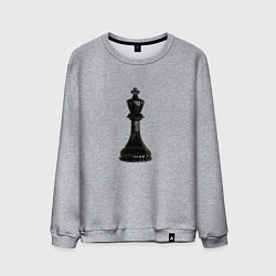 Мужской свитшот Шахматная фигура Чёрный король