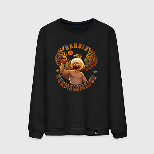 Мужской свитшот Khabib Nurmagomedov Art / Черный – фото 1