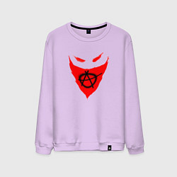 Свитшот хлопковый мужской Анархия, цвет: лаванда
